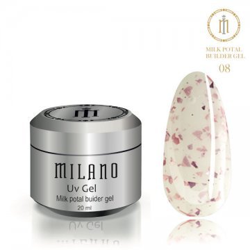 Milk Potal Builder Gel Milano15ml № 08